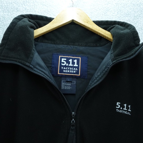 5.11 Tactical Series Men L Black Full Zip Fleece Jacket Outerwear Jacket Coat - Picture 1 of 6